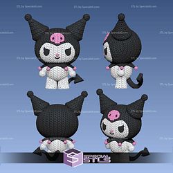 Super Basic STL Kuromi Knitted