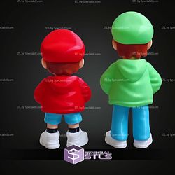 Super Basic STL Luigi Urban Multipart