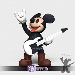 Super Basic STL Mickey Mouse Metal Vibes Multipart