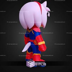 Super Basic STL No AMS Amy Rose Captain Marvel