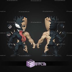 Super Basic STL No AMS Venomized Baby Groot