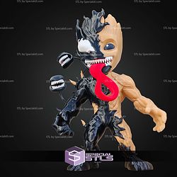 Super Basic STL No AMS Venomized Baby Groot