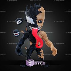 Super Basic STL No AMS Venomized Baby Groot
