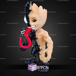 Super Basic STL No AMS Venomized Baby Groot