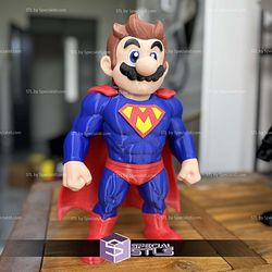 Super Basic STL No AMS Mario Super Man