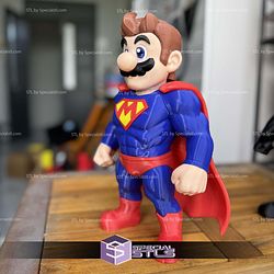 Super Basic STL No AMS Mario Super Man