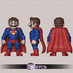 Super Basic STL No AMS Mario Super Man