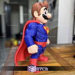 Super Basic STL No AMS Mario Super Man