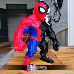 Super Basic STL No AMS Venomized Spiderman