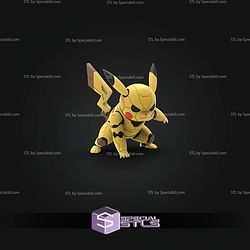 Super Basic STL Pikachu Mecha
