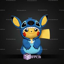 Super Basic STL Pikachu Stich knitted Multipart