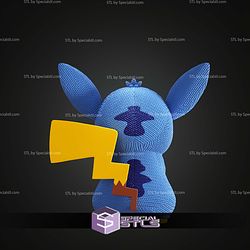 Super Basic STL Pikachu Stich knitted Multipart