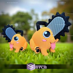 Super Basic STL Pochita Knitted