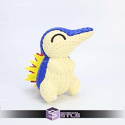 Super Basic STL Pokemon Cyndaquil Knitted Multipart