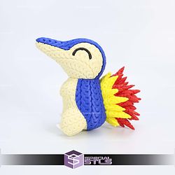 Super Basic STL Pokemon Cyndaquil Knitted Multipart