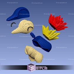 Super Basic STL Pokemon Cyndaquil Knitted Multipart