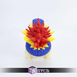 Super Basic STL Pokemon Cyndaquil Knitted Multipart