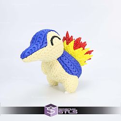 Super Basic STL Pokemon Cyndaquil Knitted Multipart