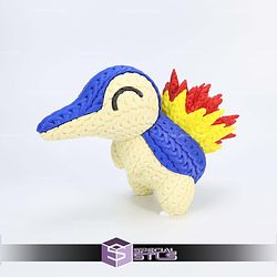 Super Basic STL Pokemon Cyndaquil Knitted Multipart