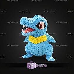 Super Basic STL Pokemon Totodile Knitted