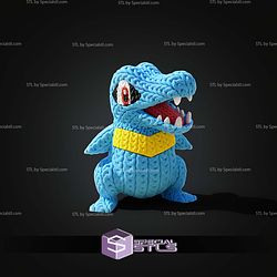 Super Basic STL Pokemon Totodile Knitted