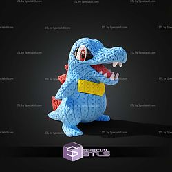 Super Basic STL Pokemon Totodile Knitted