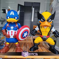 Super Basic STL Quackverine Donald Wolverine