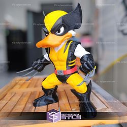 Super Basic STL Quackverine Donald Wolverine
