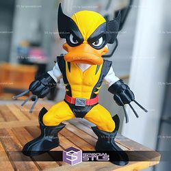 Super Basic STL Quackverine Donald Wolverine