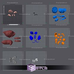 Super Basic STL Rocket Raccoon Multipart