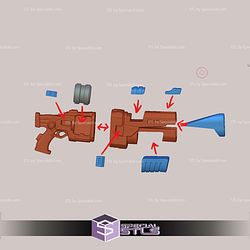 Super Basic STL Rocket Raccoon Multipart