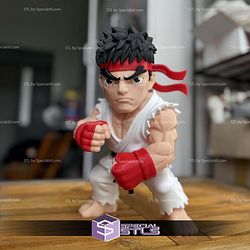 Super Basic STL Ryu Street Fighter Multipart