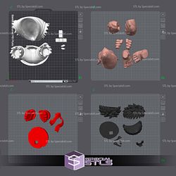 Super Basic STL Ryu Street Fighter Multipart