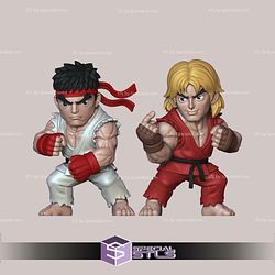 Super Basic STL Ryu Street Fighter Multipart