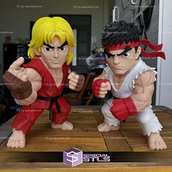 Super Basic STL Ryu Street Fighter Multipart