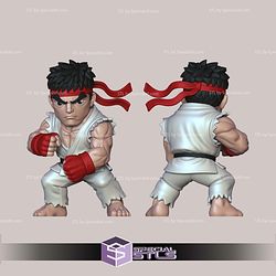 Super Basic STL Ryu Street Fighter Multipart