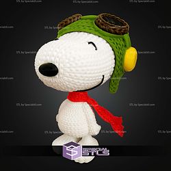 Super Basic STL Snoopy Pilot knitted