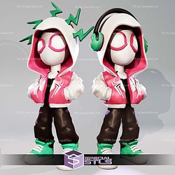 Super Basic STL Spider Gwen Urban Vibes Multipart