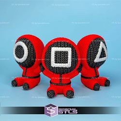 Super Basic STL Squid Game Soldier Knitted