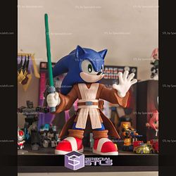 Super Basic STL The Blue Jedi Sonic Multipart