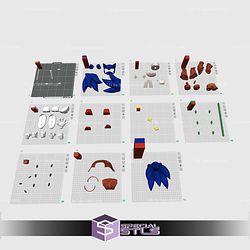 Super Basic STL The Blue Jedi Sonic Multipart