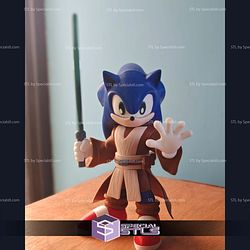 Super Basic STL The Blue Jedi Sonic Multipart
