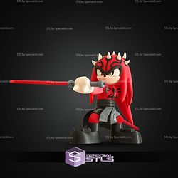 Super Basic STL The Red Sith Lord Darth Knuckles Multipart