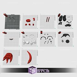 Super Basic STL The Red Sith Lord Darth Knuckles Multipart