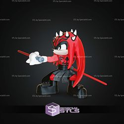 Super Basic STL The Red Sith Lord Darth Knuckles Multipart