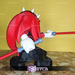 Super Basic STL The Red Sith Lord Darth Knuckles Multipart