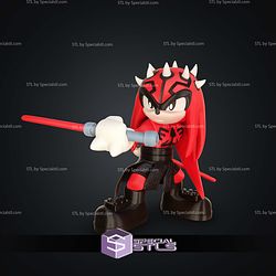 Super Basic STL The Red Sith Lord Darth Knuckles Multipart