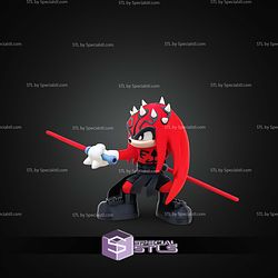 Super Basic STL The Red Sith Lord Darth Knuckles Multipart