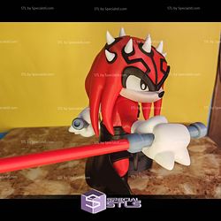 Super Basic STL The Red Sith Lord Darth Knuckles Multipart