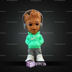 Super Basic STL Urban Baby Groot Multipart